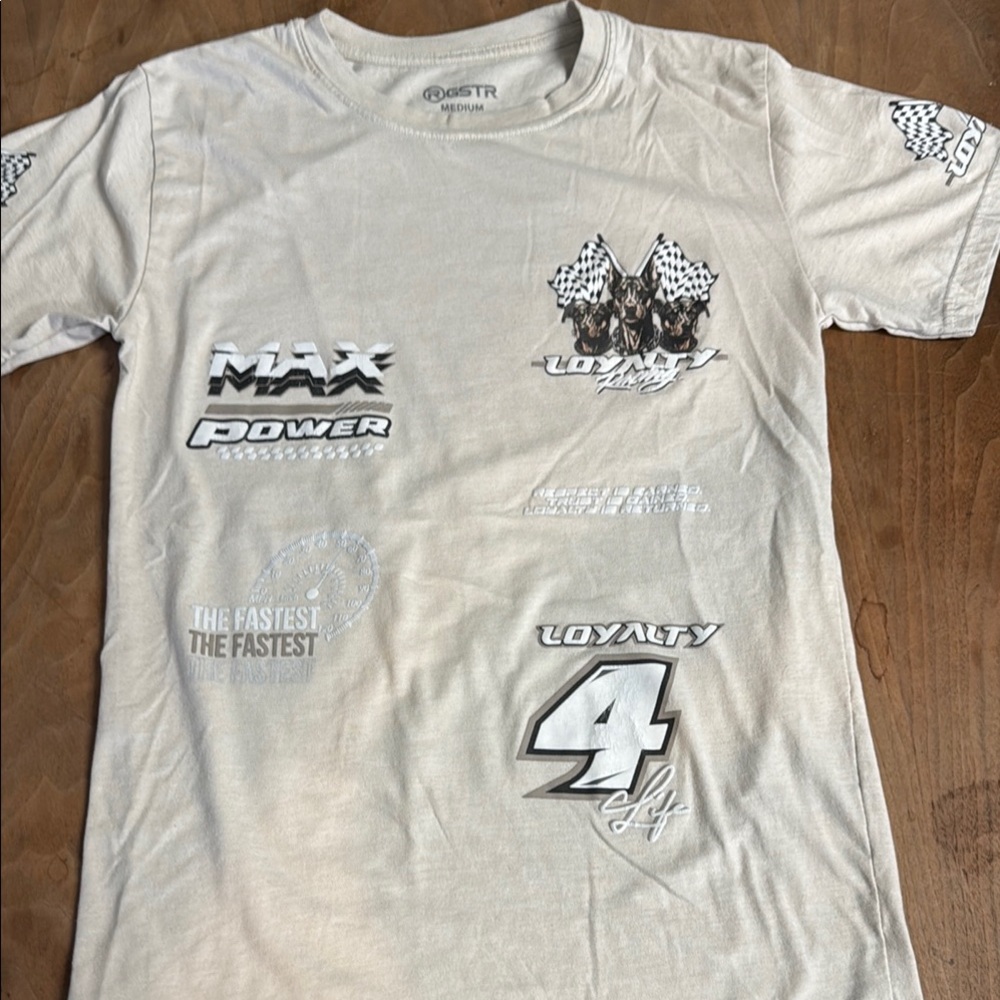 G-Star Gray Short Sleeve Tee with Graphic Design